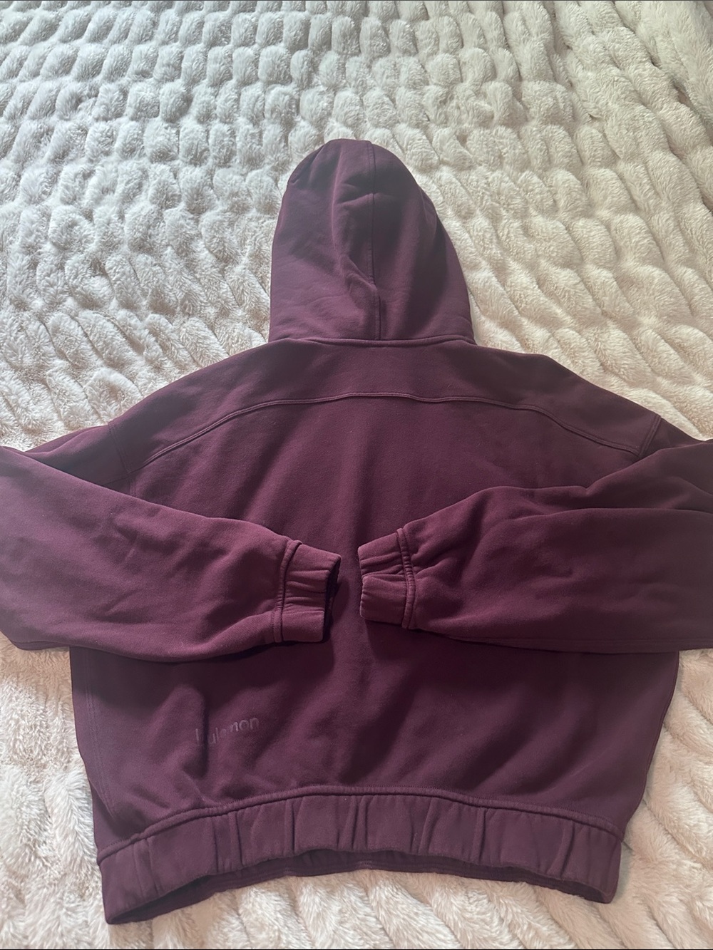 Lululemon Women's Maroon Hoodie Sweatshirt - Cozy Pullover NWOT Sz 6 - Picture 4 of 6
